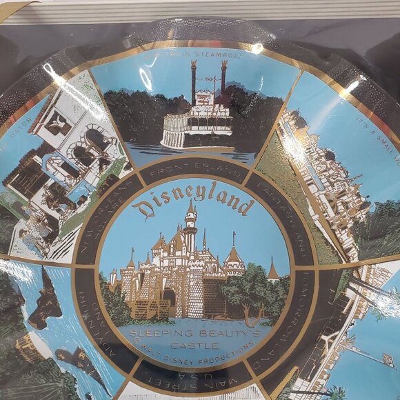 NIB VTG 1970s Walt Disney World Glass Fluted Edge Bowl Ashtray/Souvenir NOS - Picture 8 of 12